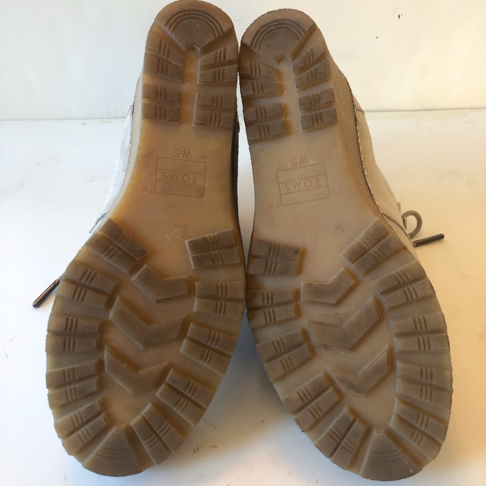 TOMS Gray Suede Size 5 Women’s Wedge Heel Bootie-Send your offer! 🍁 - Picture 11 of 14